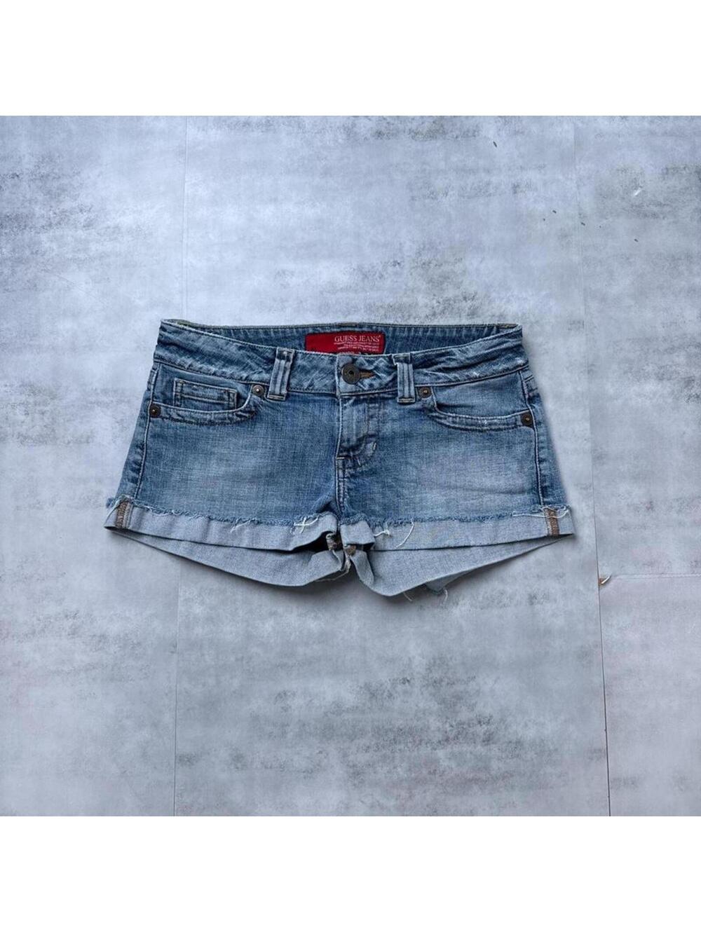 Y2K Guess Denim Blue 00s Mini Shorts